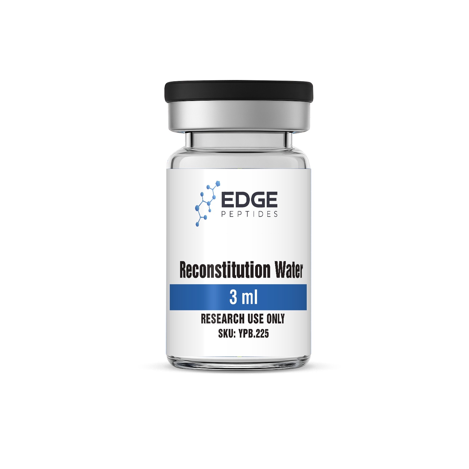Reconstitution Water 3ml research vial, SKU YPB.225